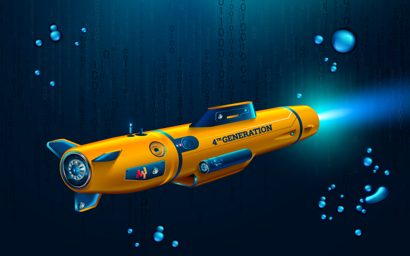 Ilustración de deep learning sumergiéndose bajo la superficie de los patrones de demanda